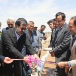 بهره‌برداری از کانال ۴ کیلومتری بتن‌پارچه‌ای در روستای قبادبزن قم