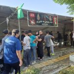 موکب خدمت‌رسانی سنگر سازان بی سنگر سازمان جهاد کشاورزی در مسیر بدرقه رهبر شهید‌