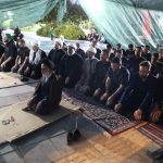 نماز مغرب و عشا با حضور نماینده ولی‌فقیه در وزارت جهاد کشاورزی در موکب «شهدای سنگرسازان بی‌سنگر» اقامه شد