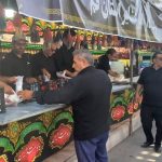 سفرخدمت در مسیر وداع؛ پذیرایی گرم خادمان جهاد کشاورزی از دلدادگان رهبر شهید در قلب شهر قم